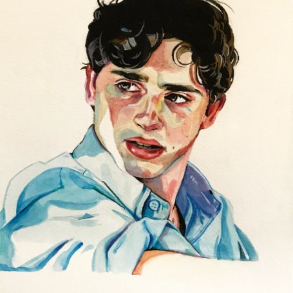Elio Perlman Portrait from the film 'Call Me By Your Name" - Picture 2 of 3